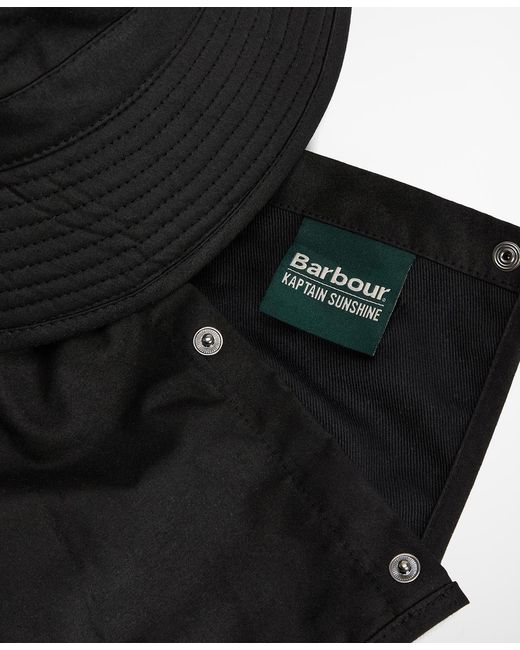 Barbour Black Ogo Hat for men