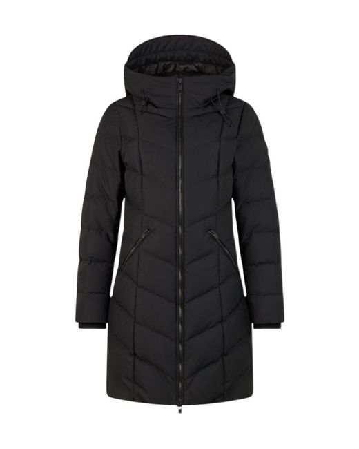 Moose Knuckles Black Cloud Logo Plaque Parka