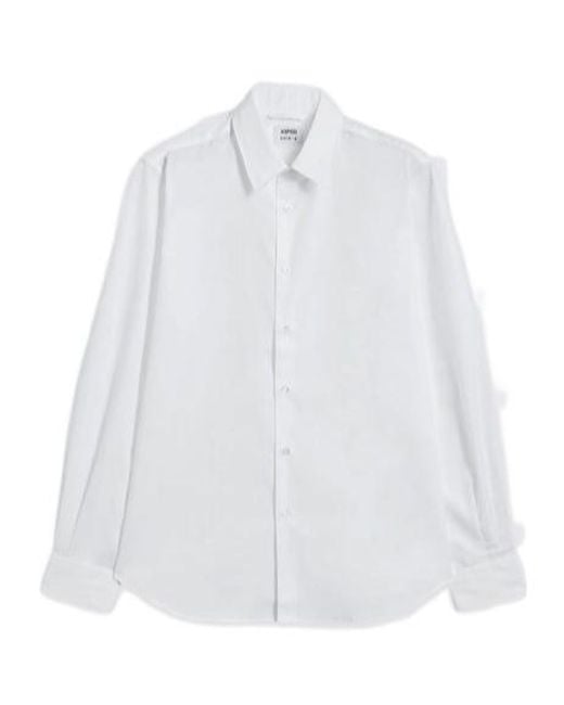 Aspesi White Long-Sleeved Shirt for men