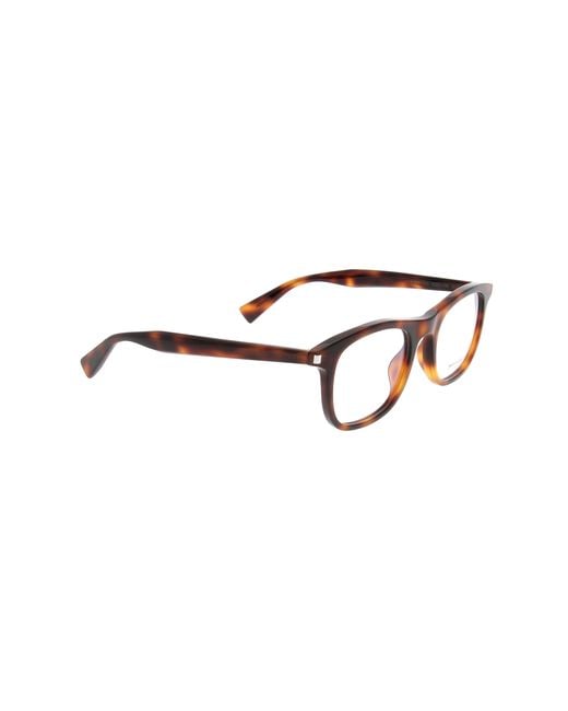 Saint Laurent Black Eyewear Rectangle Frame Glasses