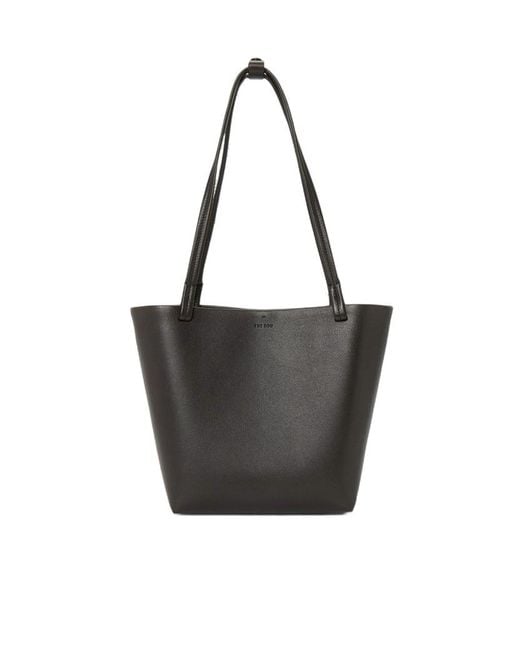 The Row Black Double-Handle Handbag