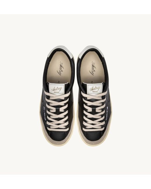 Autry Black Windscape Low Sneakers for men