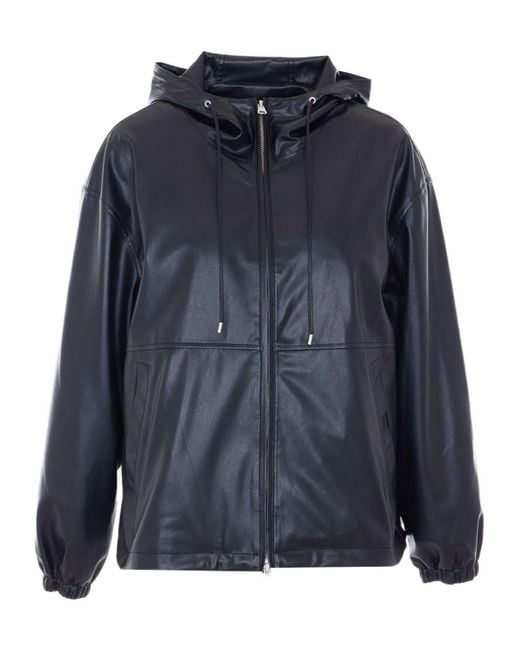 DUNST Blue Zip-Up Hooded Jacket for men