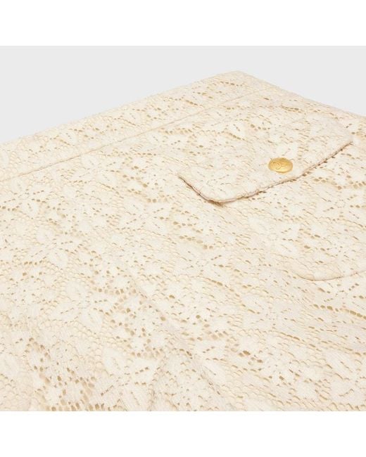 Céline Natural Romy Mini Shorts