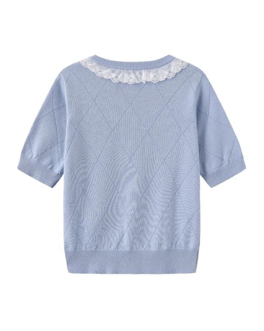 Marissa Chiara Blue Knitted Pullover