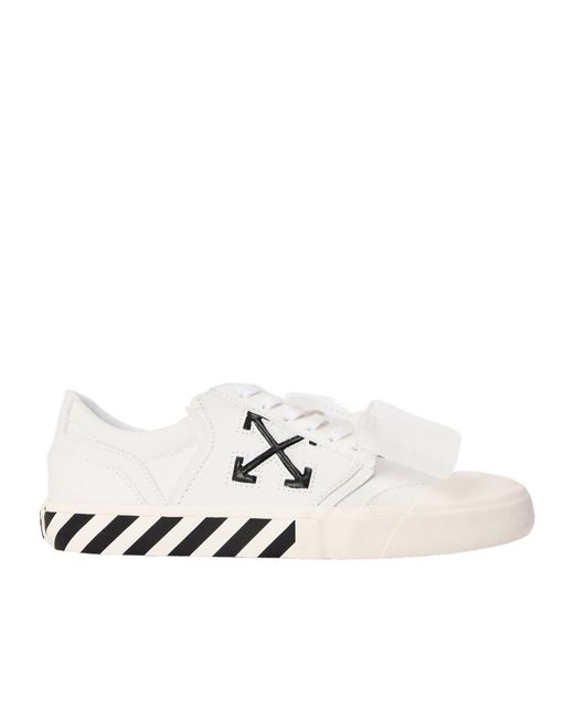 Off-White c/o Virgil Abloh White Low-Top Canvas Sneakers for men