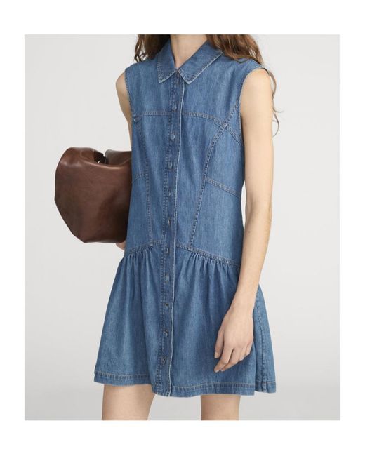 FRAME Blue The Denim Day Dress