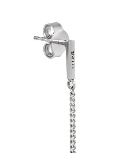 Céline White Gothic Earring for men