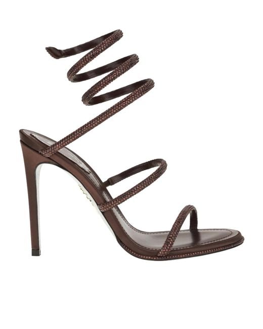 Rene Caovilla Metallic René Caovilla Embellished Heeled Sandals