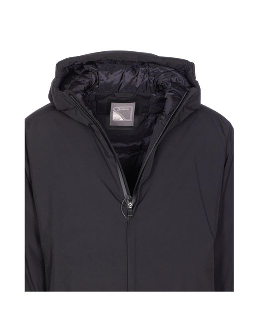 Herno Blue Hooded Zip-Up Jacket for men