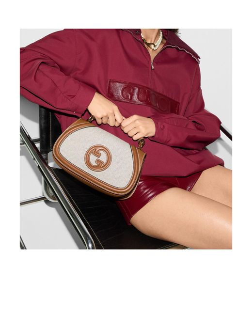 Gucci Brown G Blondie Small Handbag