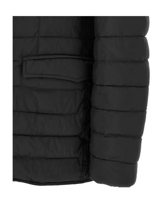 Herno Black Quilted Jacket for men