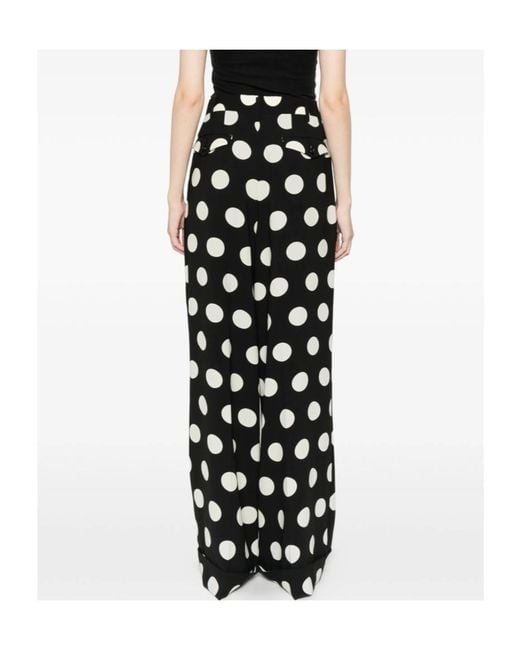 Junya Watanabe Black Polka Dot Trousers