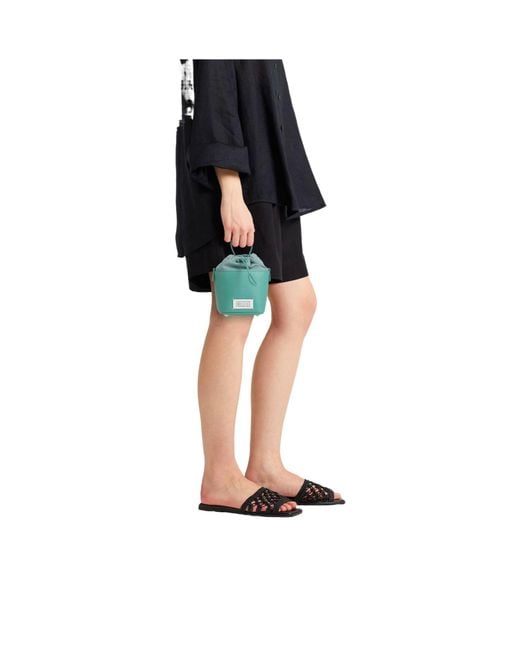 Maison Margiela Green Versatile Mini Bucket Bag