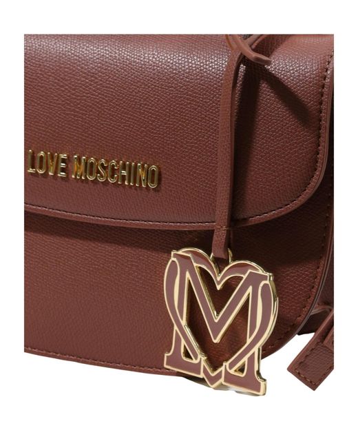 Moschino Red Flap Shoulder Bag