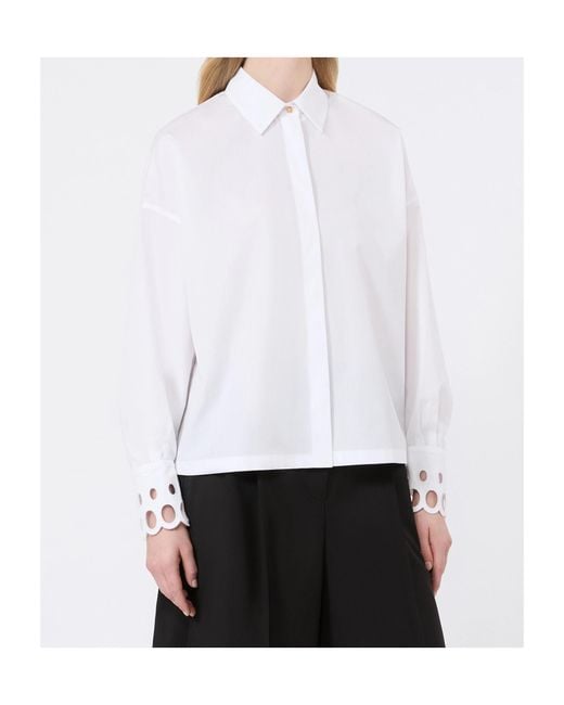 Max Mara White Poplin Shirt