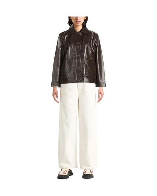 Rag & Bone Brown Simple Leather Jacket
