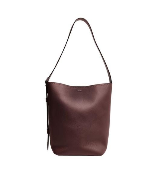 Max Mara Purple Logo Tote Bag