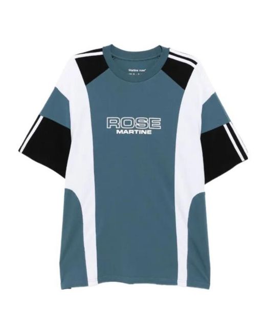 Martine Rose Blue Short-Sleeved T-Shirt