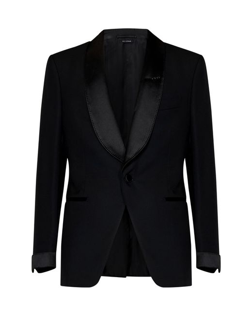 Tom Ford Black Single-Breasted Suit for men