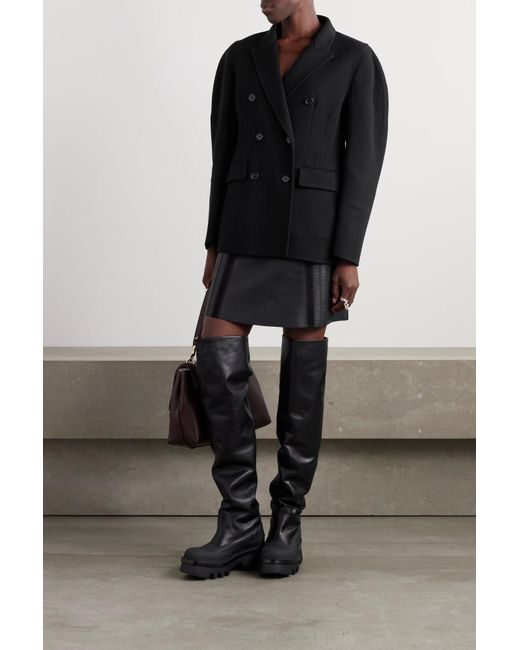 Chloé Black Chloé Double-Breasted Jacket