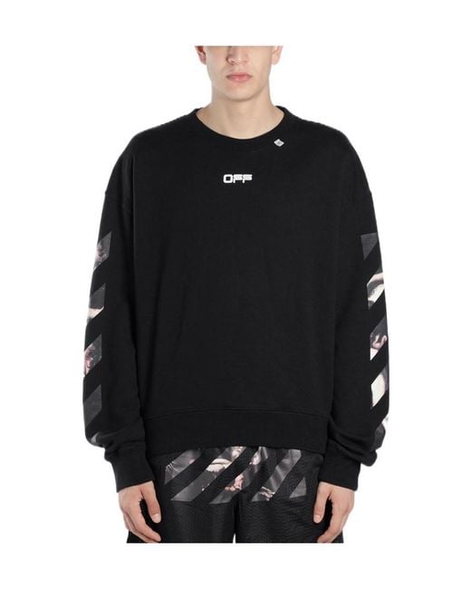 Off-White c/o Virgil Abloh Black Caravaggio Arrows Sweatshirt for men