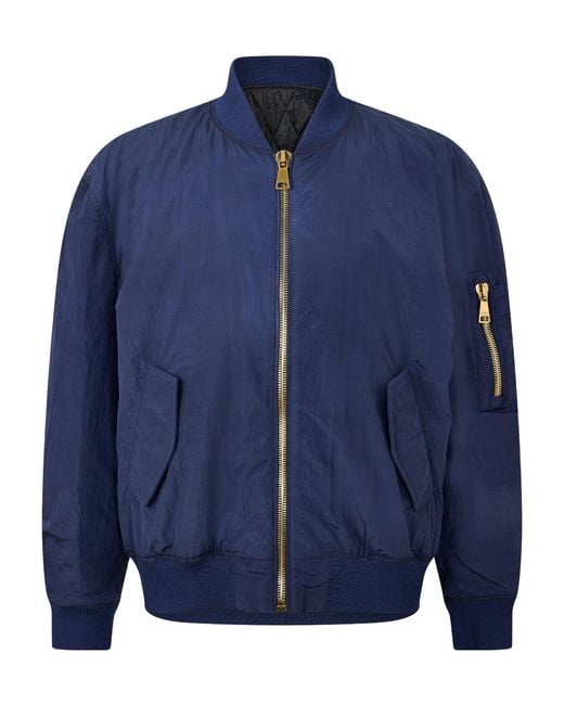 Balmain Blue Solid Casual Jacket for men