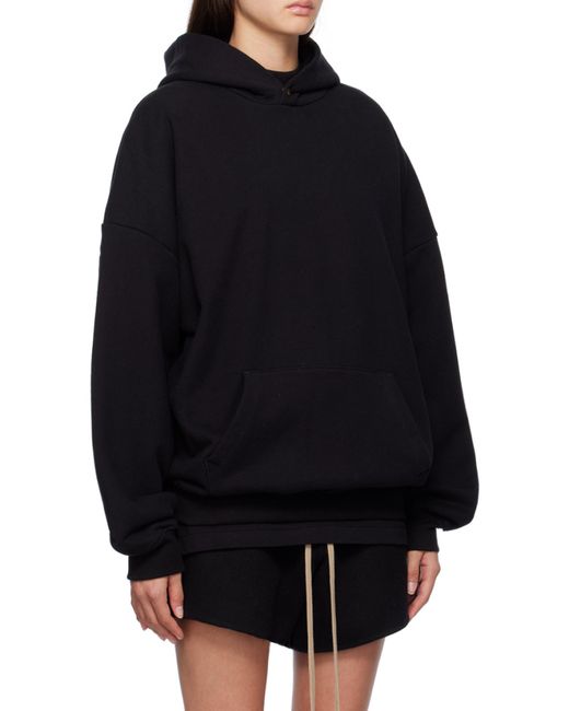 Fear Of God Blue Eternal Buttoned Crewneck Hoodie for men