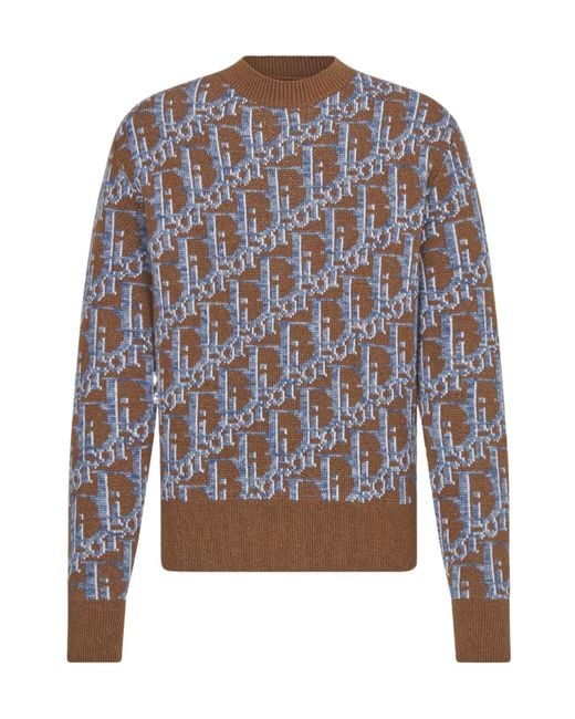 Dior Gray Oblique Sweater for men