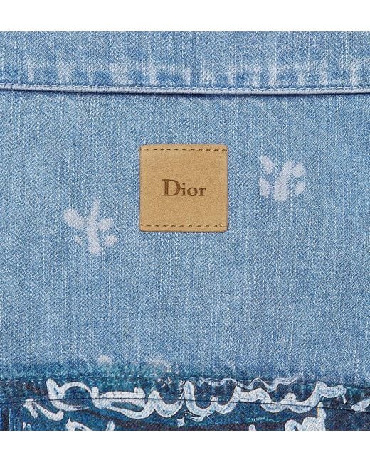 Dior Blue Iviera Trucker Jacket for men