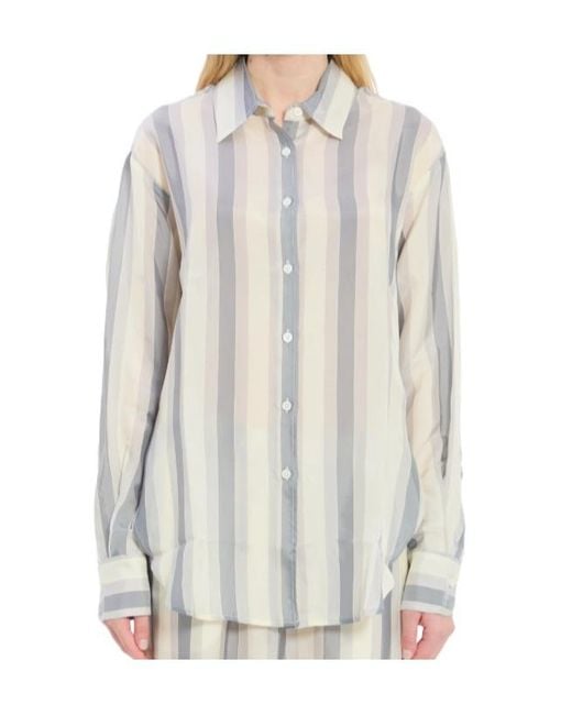 Frankie Shop White Peri Shirt