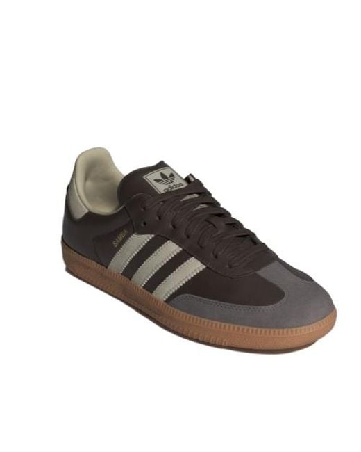Adidas Originals Brown Samba Og Low-Top Sneakers
