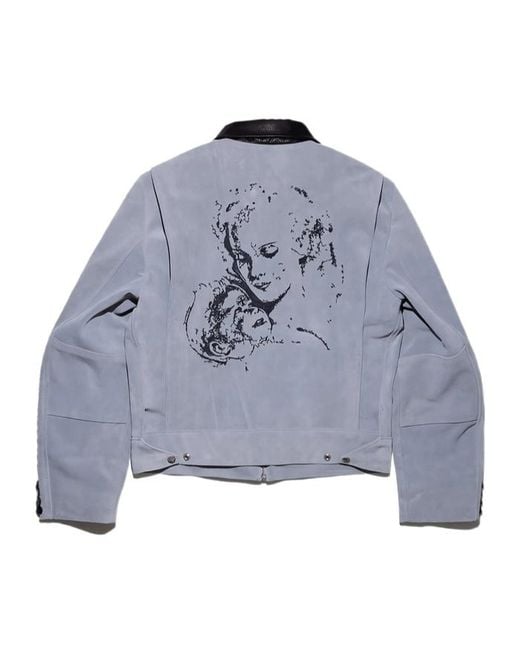 Enfants Riches Deprimes Blue Casual Zip-Up Jacket for men