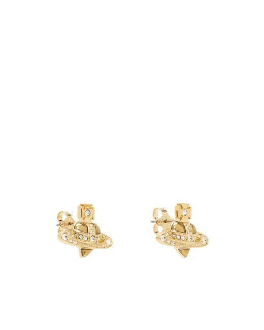 Vivienne Westwood Metallic Heart Earrings