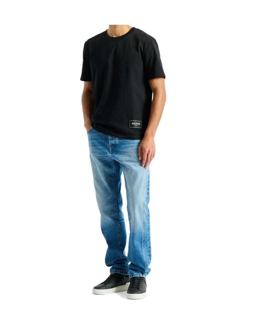 Balmain Black Pack Of 2 Vintage T-Shirts for men