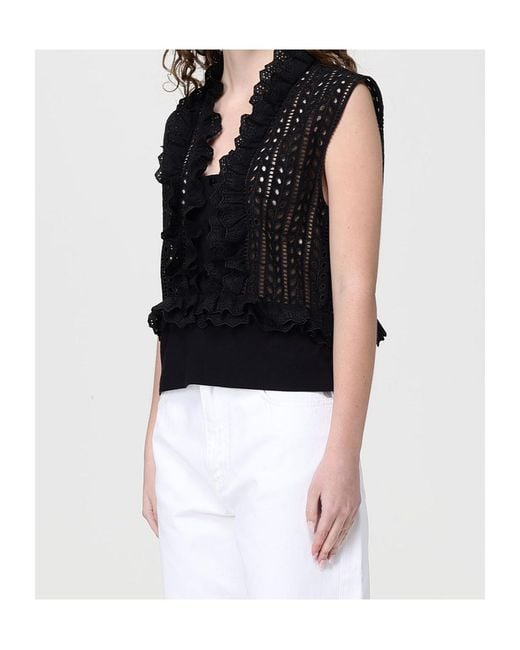 Alberta Ferretti Black Sleeveless Cover-Up