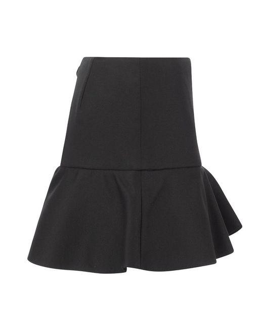 RED Valentino Black Classic Flared Shorts