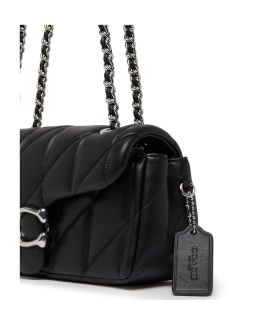 COACH Black Quilted Tabby 20 Shoulder Bag