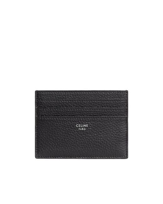 Céline Black Large Card Holder for men