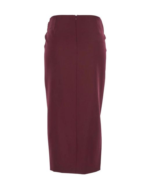 The Attico Purple Slit Skirt