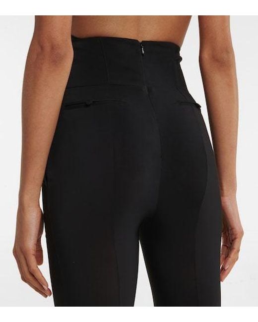 Nensi Dojaka Black Crêpe High-Rise Skinny Pants