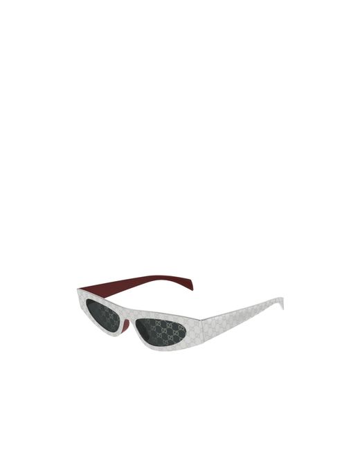 Gucci White Eyewear Cat-Eye Sunglasses for men