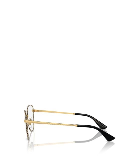 Dolce & Gabbana White Eyewear Butterfly Frame Glasses