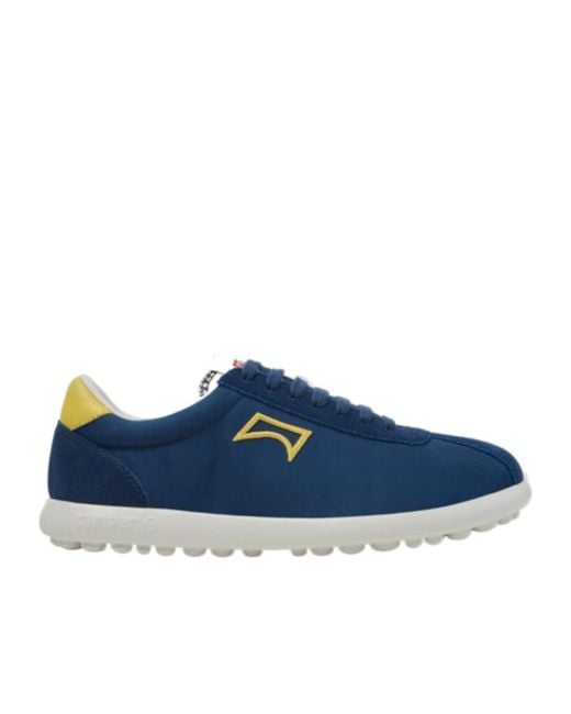 Camper Blue Textile And Nubuck Leather Sneakers For