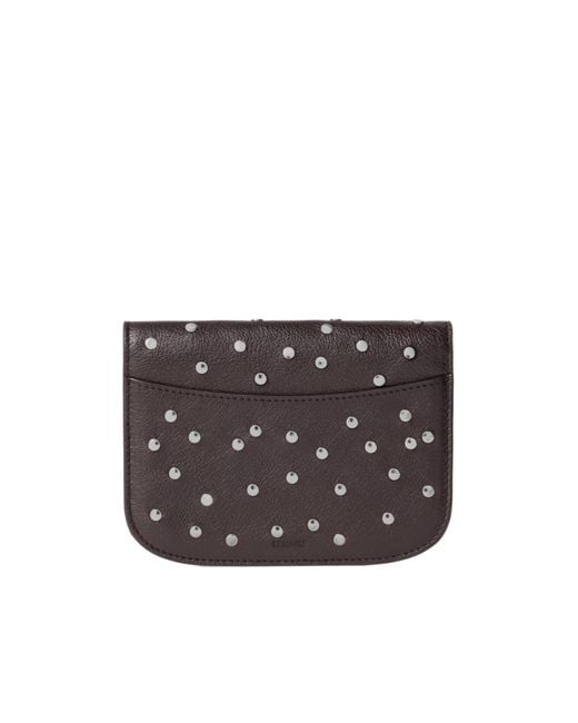 Lemaire Black Soft Tab Studs Wallet