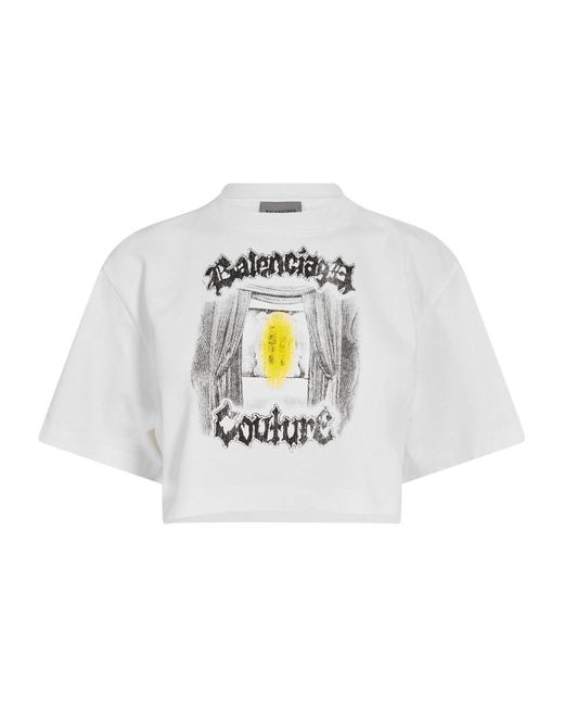 Balenciaga White Crop Top