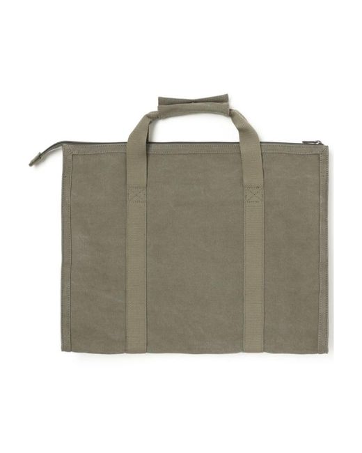 A.P.C. Green Récupération Canvas Tote Bag for men
