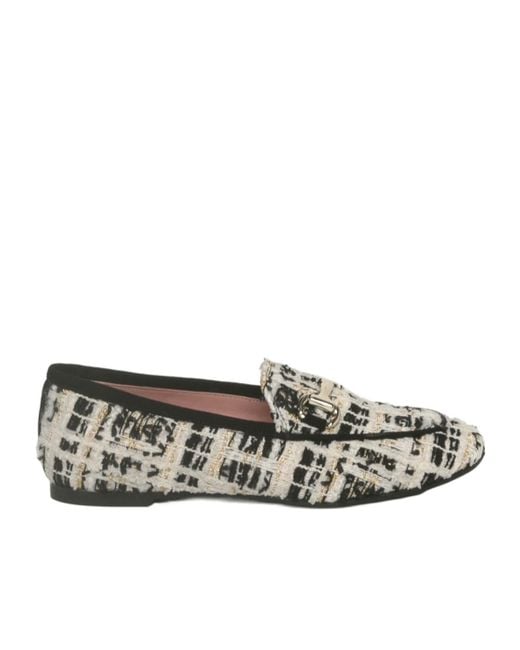 Pretty Ballerinas Gray Faye Loafer Shoes
