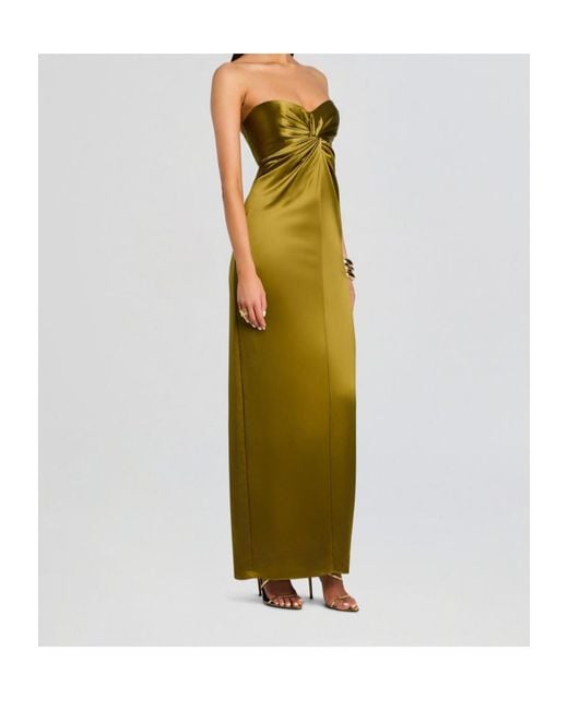 retroféte Green Retrofete Olivine Strapless Maxi Dress