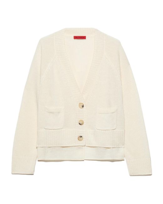 MAX&Co. Natural Linen Blend Knit Cardigan